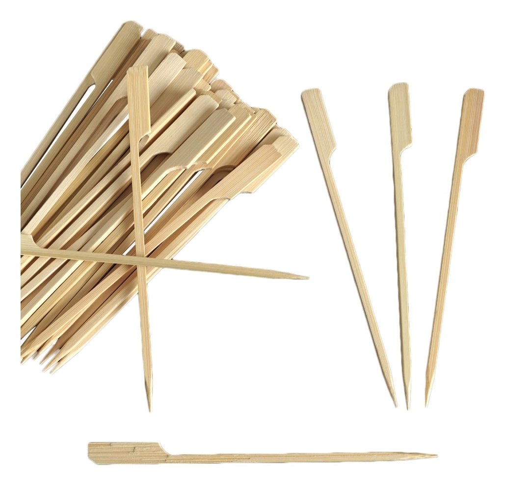 6" Disposable Bamboo Picks - Set of 100 - Cuts & Nibbles